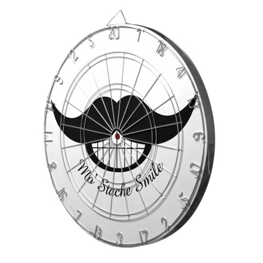 Mustache Smile Dartbord (Voorkant Rechts)