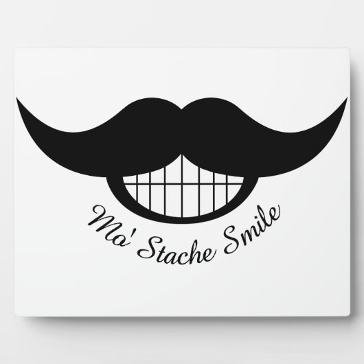 Mustache Smile Fotoplaat (Voorkant)