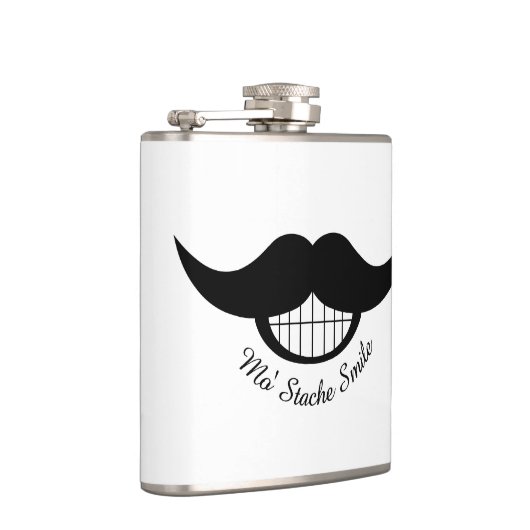 Mustache Smile Heupfles (Rechts)