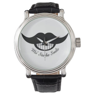 Mustache Smile Horloge
