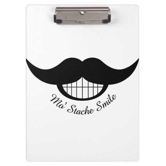 Mustache Smile Klembord (Voorkant)