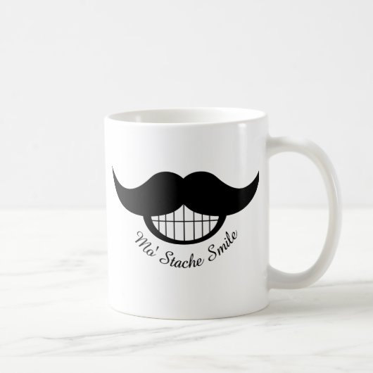 Mustache Smile Koffiemok (Rechts)