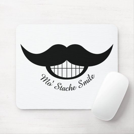 Mustache Smile Muismat (Met muis)