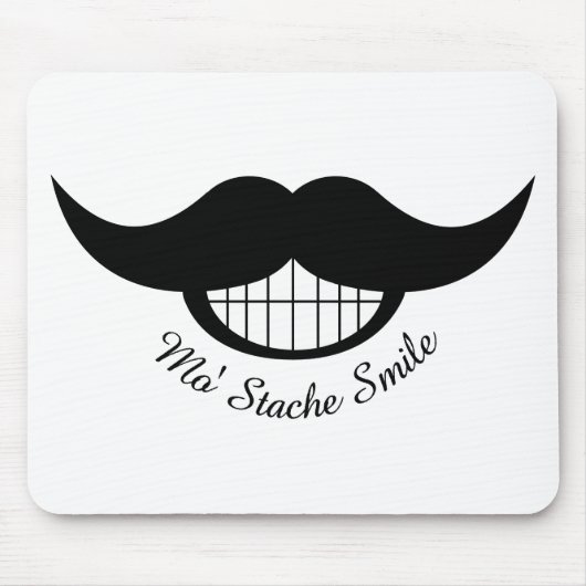 Mustache Smile Muismat (Voorkant)