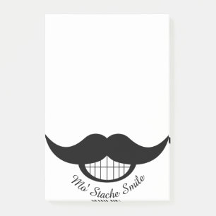 Mustache Smile Post-it® Notes