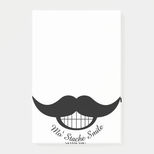 Mustache Smile Post-it® Notes (Voorkant)