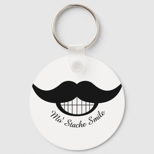 Mustache Smile Sleutelhanger (Voorkant)