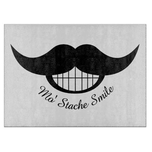 Mustache Smile Snijplank (Voorkant)