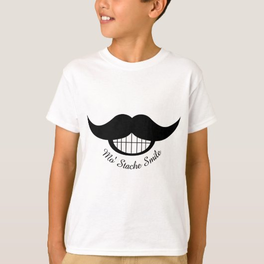 Mustache Smile T-shirt (Voorkant)