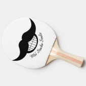 Mustache Smile Tafeltennisbatje (Zijkant)