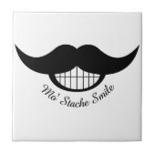 Mustache Smile Tegeltje (Voorkant)
