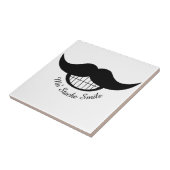 Mustache Smile Tegeltje (Zijkant)