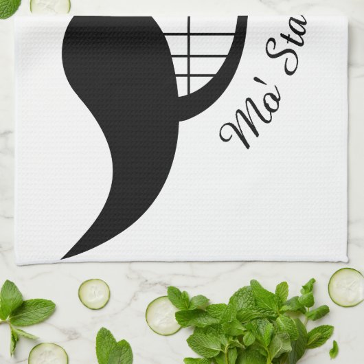 Mustache Smile Theedoek (Gevouwen)