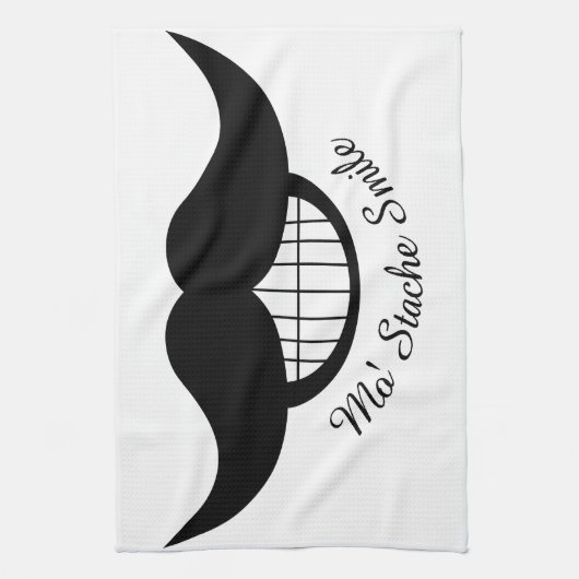 Mustache Smile Theedoek (Verticaal)