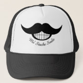 Mustache Smile Trucker Pet (Voorkant)