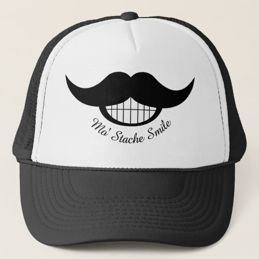 Mustache Smile Trucker Pet (Voorkant)