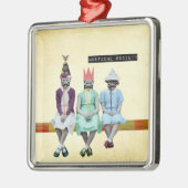 Mustache Society Vintage Image Ornament (Links)