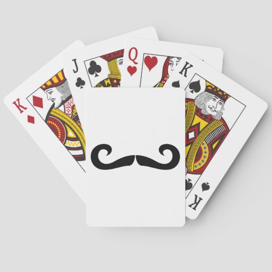 Mustache-speelkaarten Speelkaarten (Achterkant)