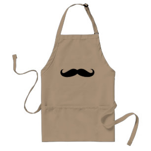 Mustache stache apron standaard schort