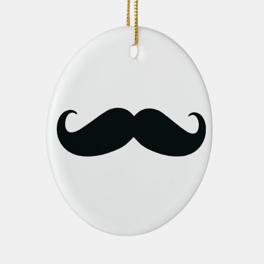 Mustache Stache Keramisch Ornament (Rechts)
