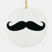 Mustache Stache Keramisch Ornament (Voorkant)