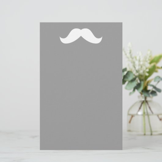 Mustache Stationery Briefpapier (Staand voorkant)
