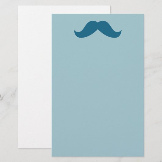 Mustache Stationery Briefpapier (Voorkant / Achterkant)