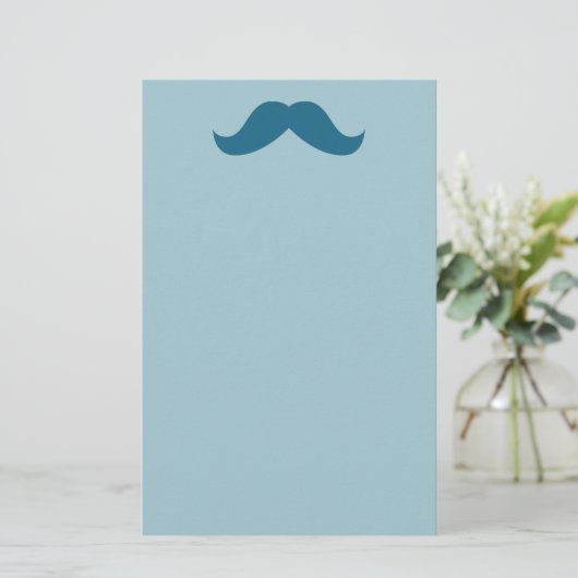 Mustache Stationery Briefpapier (Staand voorkant)