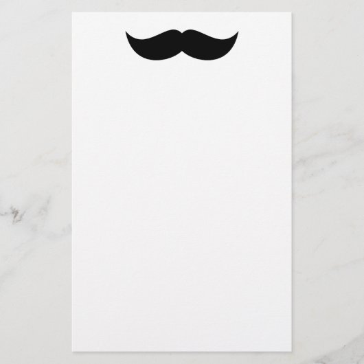 Mustache Stationery Briefpapier (Voorkant)
