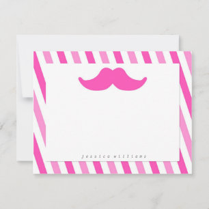 Mustache Stationery Notitiekaartje