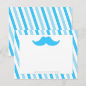 Mustache Stationery Notitiekaartje (Voorkant / Achterkant)