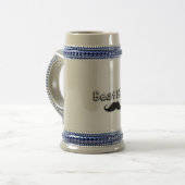 Mustache Stein Bierpul (Voorkant links)