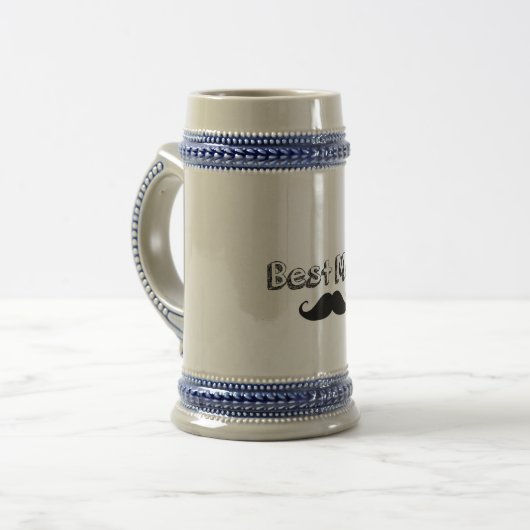 Mustache Stein Bierpul (Voorkant links)