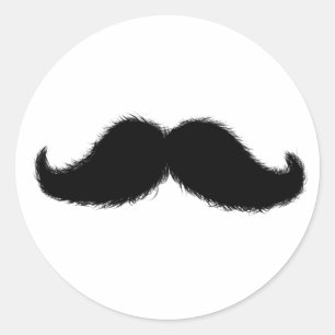Mustache sticker