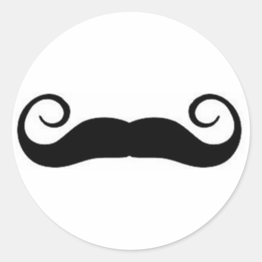 Mustache Sticker (Voorkant)