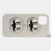 Mustache-stopcontact Case-Mate iPhone Case (Achterkant (horizontaal))