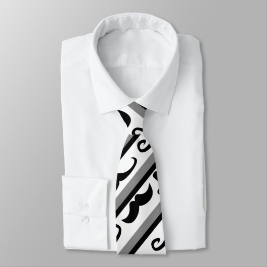 Mustache Stripes Stropdas (Gebonden)