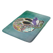 Mustache Sugar Skull Badmat (Gekanteld)