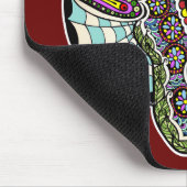  Mustache Sugar Skull Mousepad Muismat (Hoek)