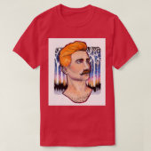 Mustache Sunrise T-shirt (Design voorkant)