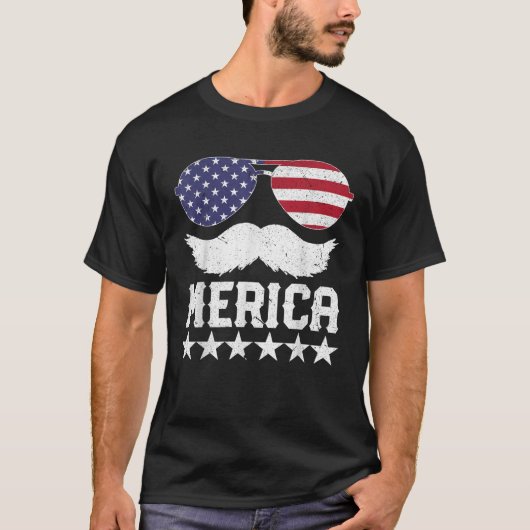 Mustache T-shirt (Voorkant)