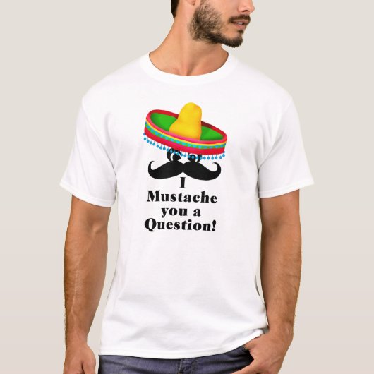 MUSTACHE T SHIRT - MEXICAN PET COLORFUL (Voorkant)