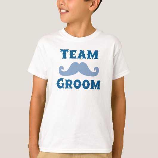 Mustache Team Groom T-shirt (Voorkant)