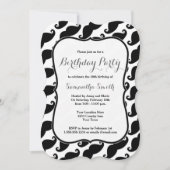 Mustache Thmed Birthday Invitation Kaart (Voorkant)