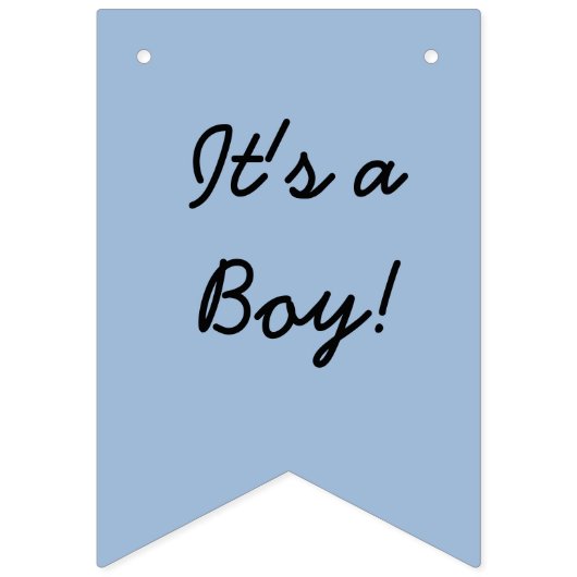 Mustache ThreadBlue en Black Baby shower Banner (Tweede vlag)