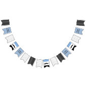 Mustache ThreadBlue en Black Happy Birthday Banner (Alle)