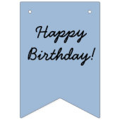 Mustache ThreadBlue en Black Happy Birthday Banner (Tweede vlag)