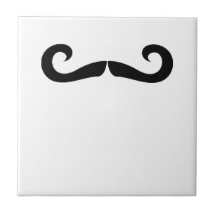 Mustache Tile Tegeltje