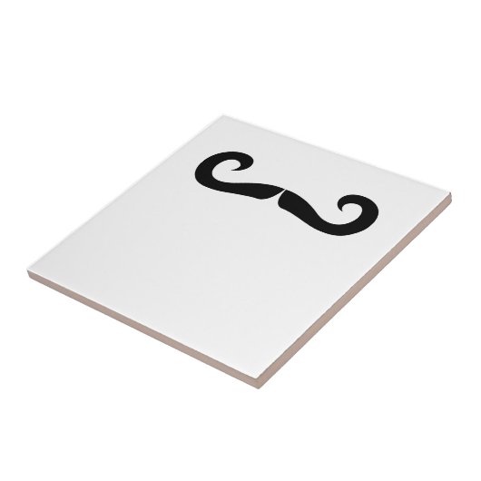 Mustache Tile Tegeltje (Zijkant)