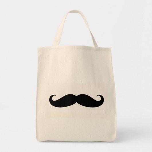 Mustache Tote Bag (Voorkant)